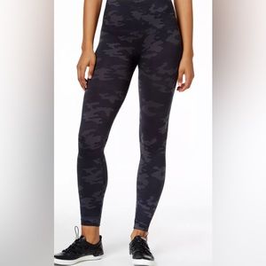 SPANX High Waisted Black Camo Leggings